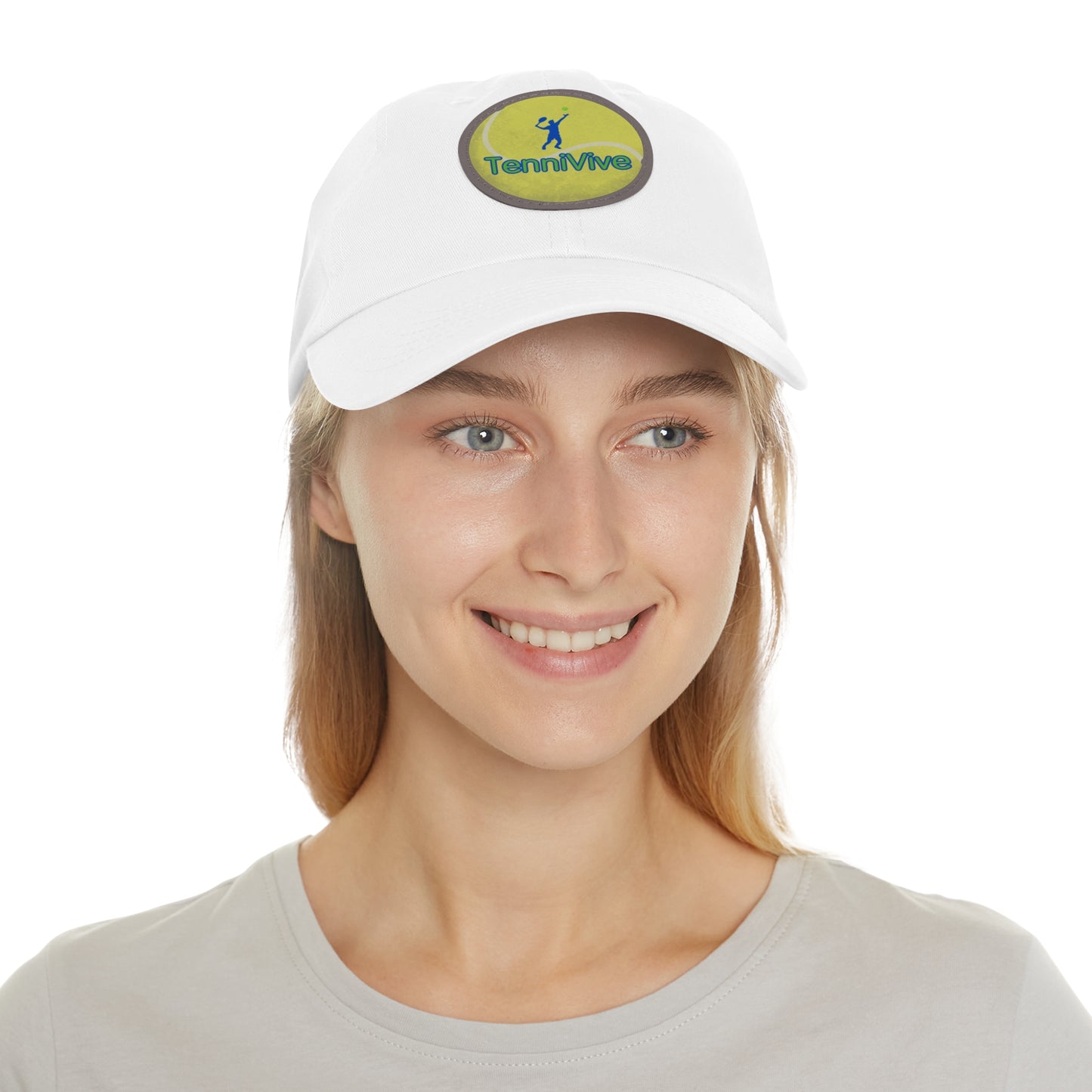 TenniVive Hat with Leather Patch (Round)