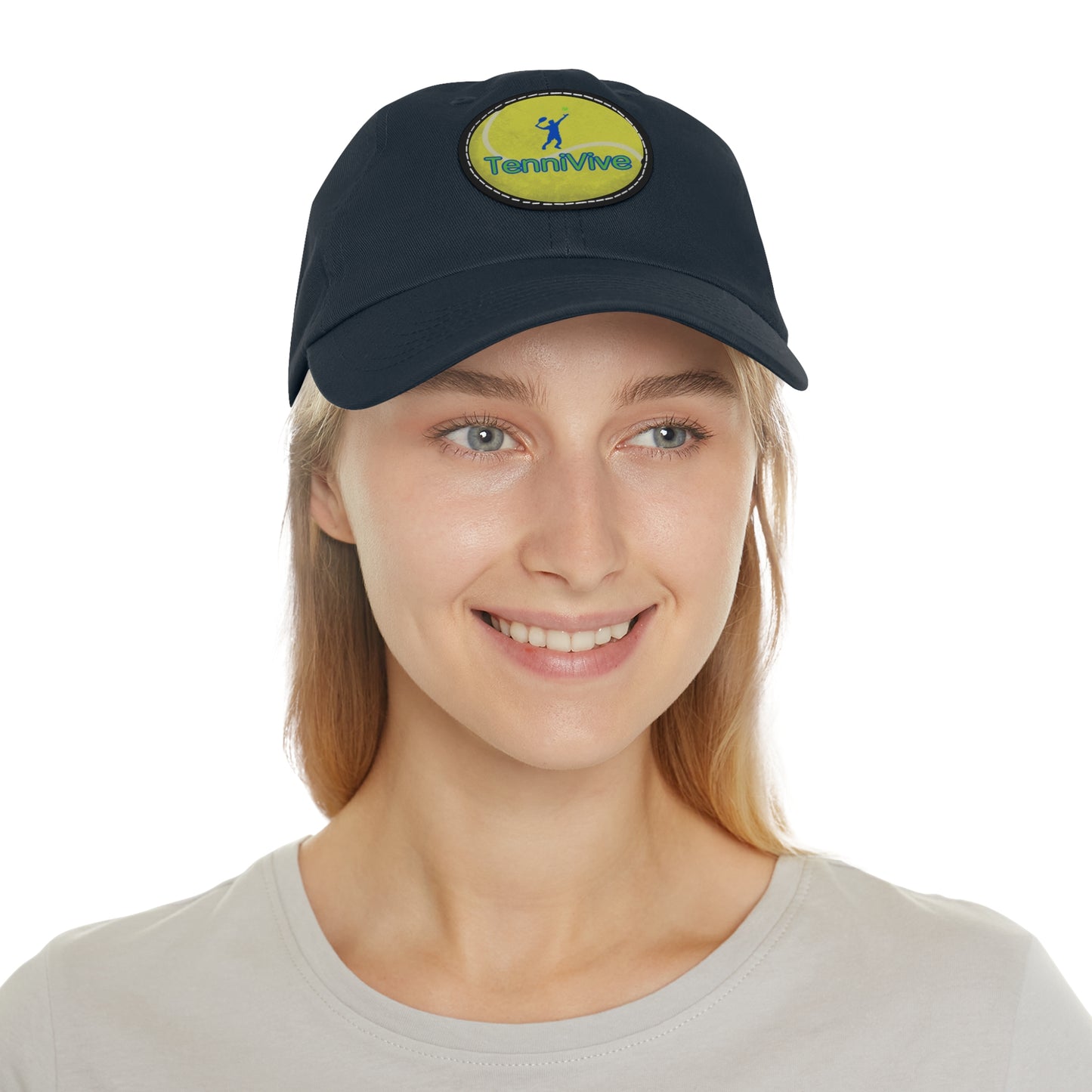 TenniVive Hat with Leather Patch (Round)