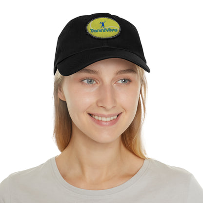 TenniVive Hat with Leather Patch (Round)