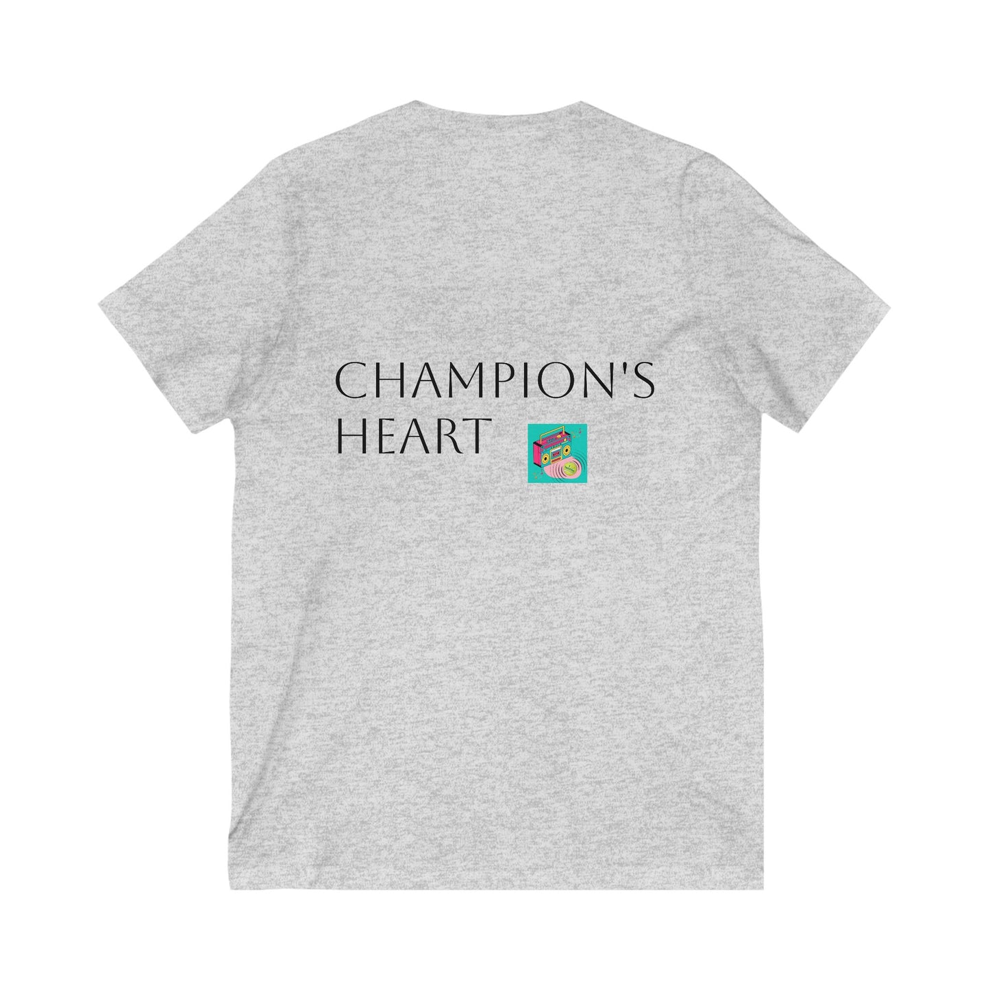 Champion’s Heart Collection Unisex Jersey V-Neck Tee