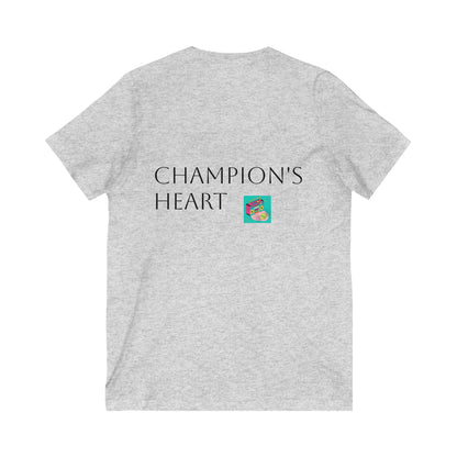 Champion’s Heart Collection Unisex Jersey V-Neck Tee