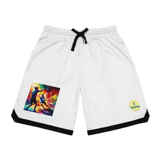 TenniVive CourtCraft Fashion Line Rib Shorts: Stay Dry and Look Stylish.