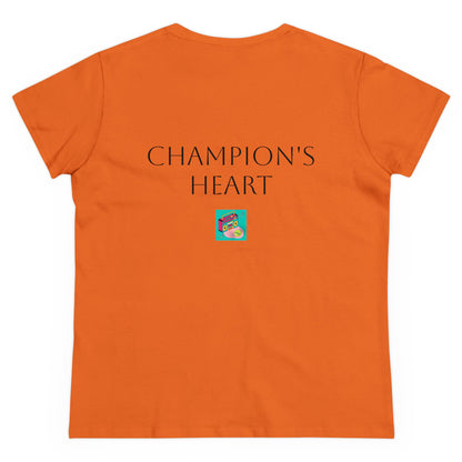 Champion’s Heart Collection - Women's Midweight Cotton Tee