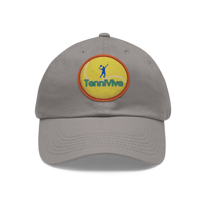 TenniVive Hat with Leather Patch (Round)