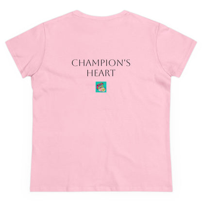 Champion’s Heart Collection - Women's Midweight Cotton Tee