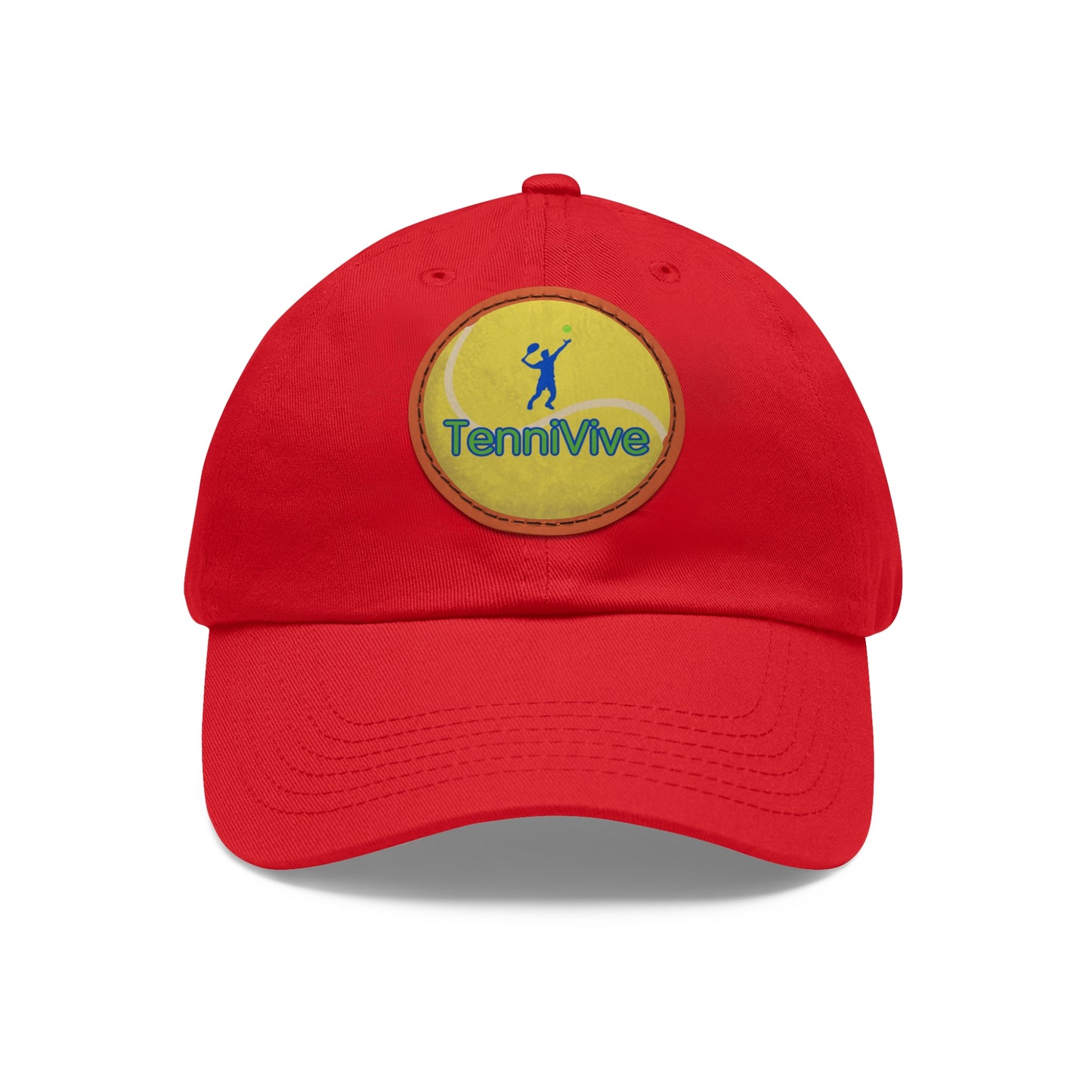 TenniVive Hat with Leather Patch (Round)