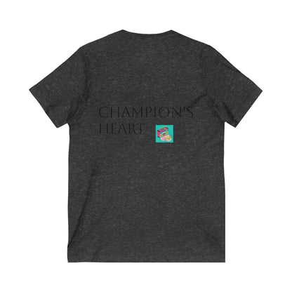 Champion’s Heart Collection Unisex Jersey V-Neck Tee