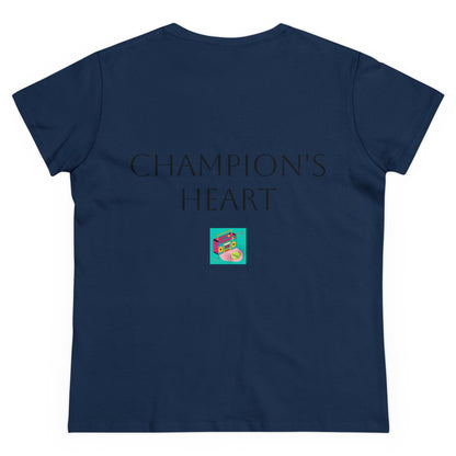 Champion’s Heart Collection - Women's Midweight Cotton Tee