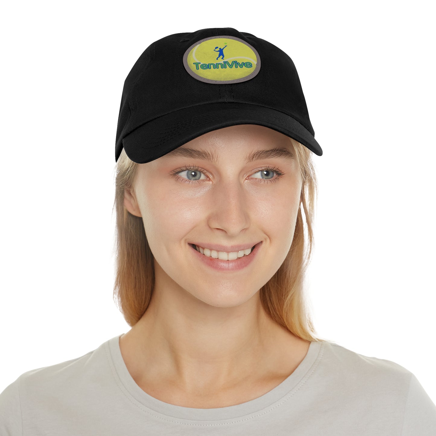 TenniVive Hat with Leather Patch (Round)