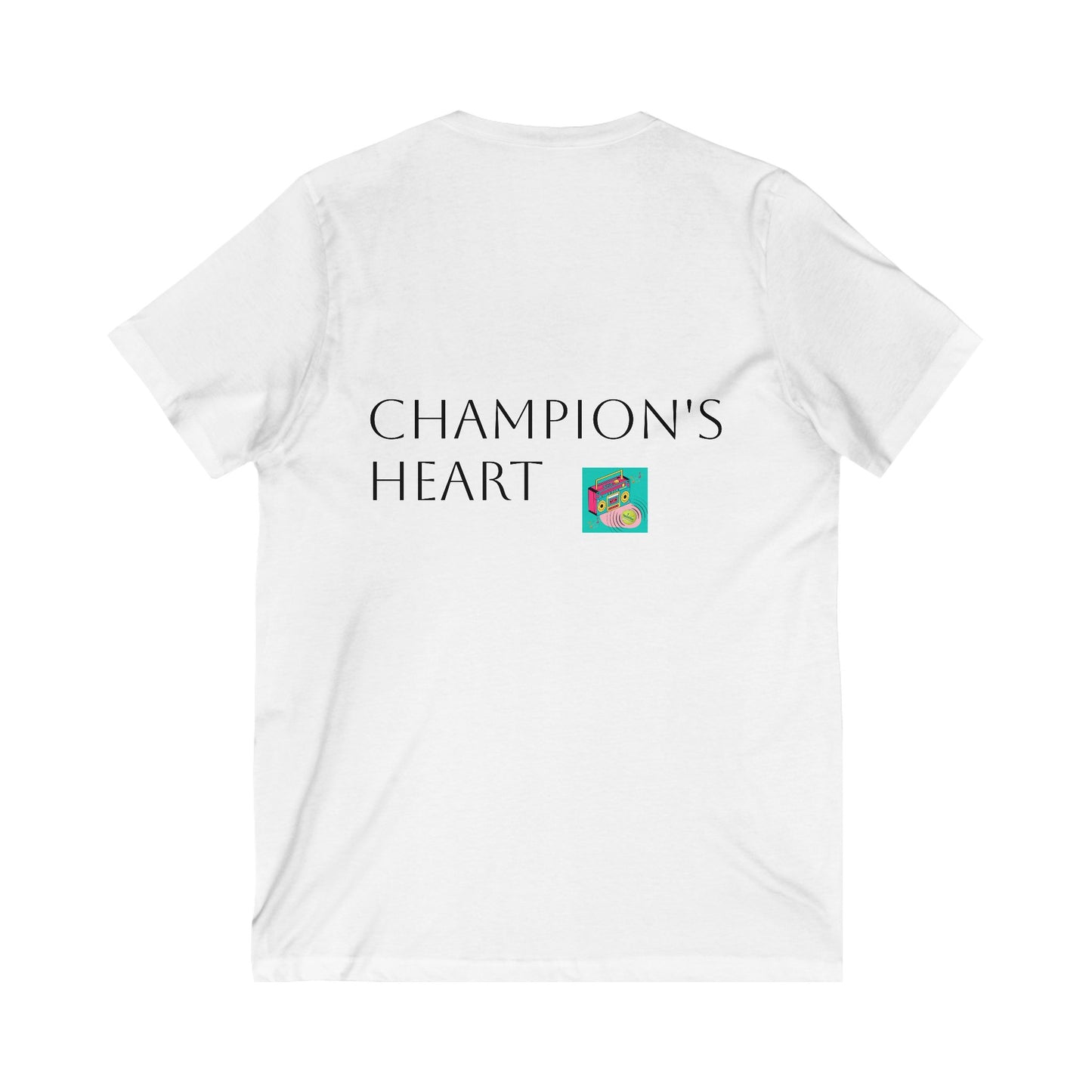 Champion’s Heart Collection Unisex Jersey V-Neck Tee