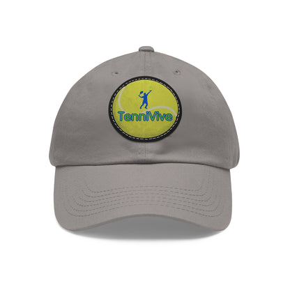 TenniVive Hat with Leather Patch (Round)