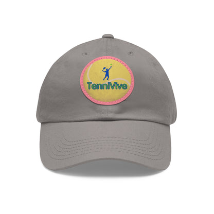 TenniVive Hat with Leather Patch (Round)