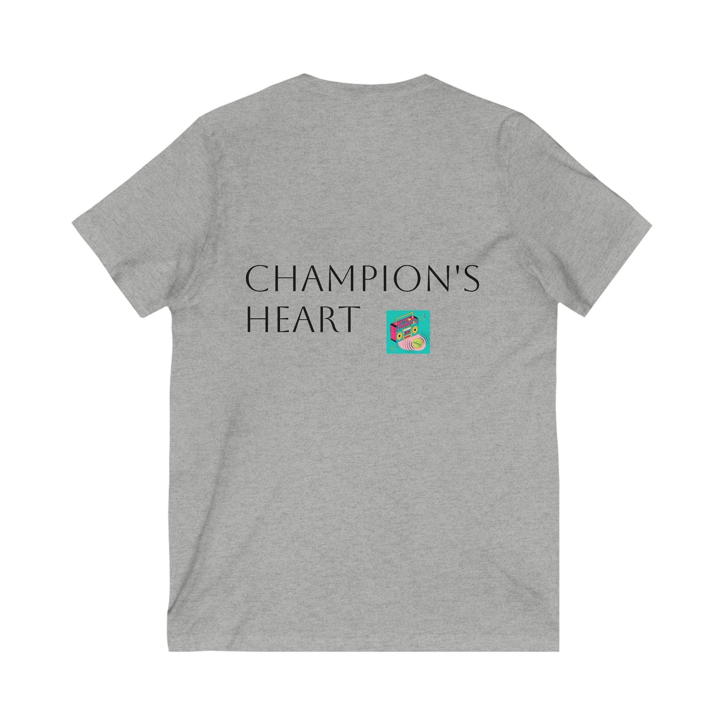 Champion’s Heart Collection Unisex Jersey V-Neck Tee