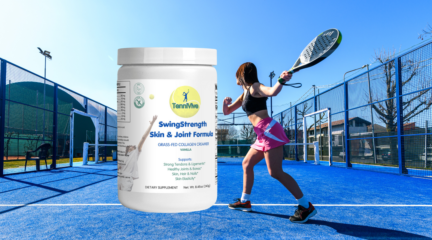 TenniVive_SwingStrenght_Grass-Fed_Collagen Creamer Vanilla 